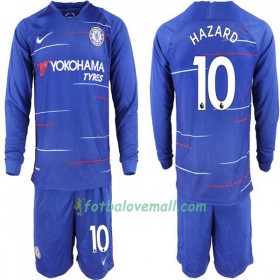 Levné Chelsea Hazard 10 Dětské Domácí Fotbalové dresy 2018/19 Dlouhý Rukáv